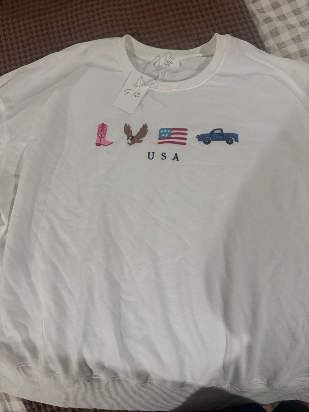 USAGraphic Sweatshirt - White